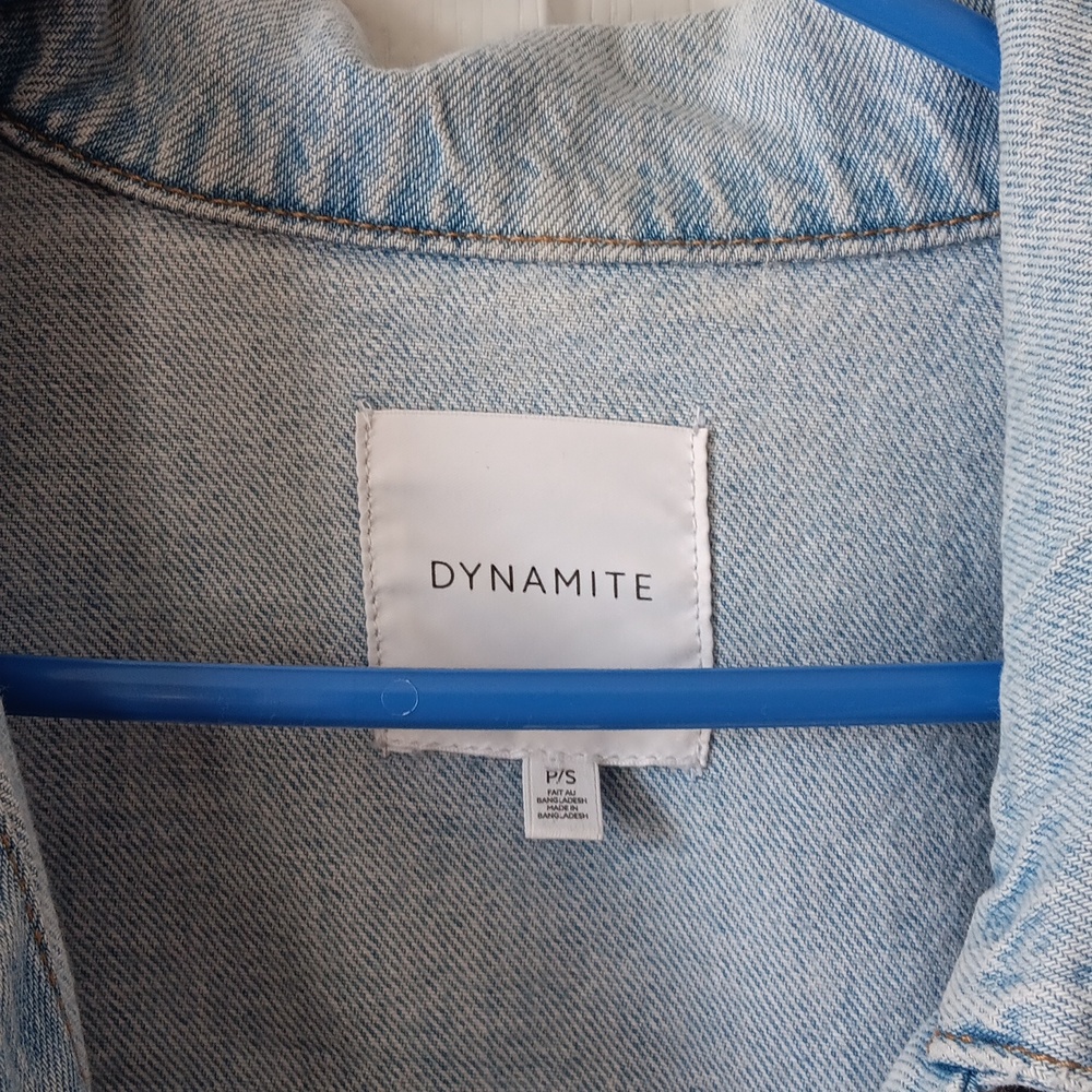 Dynamite Blue Jean Jacket Oversided Style - Picture 3 of 5